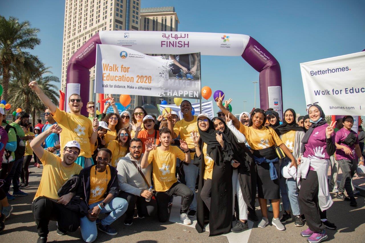 ‫جامعة عجمان تشارك في مبادرة "المشي من أجل التعليم"‬