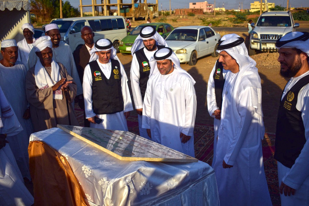 هيئة الأعمال الخيرية تضع حجر الأساس لمجمع زايد الخيري  في السودان