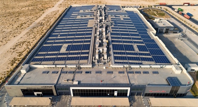 محطة طاقة شمسية على سطح شركة النابودة للسيارات