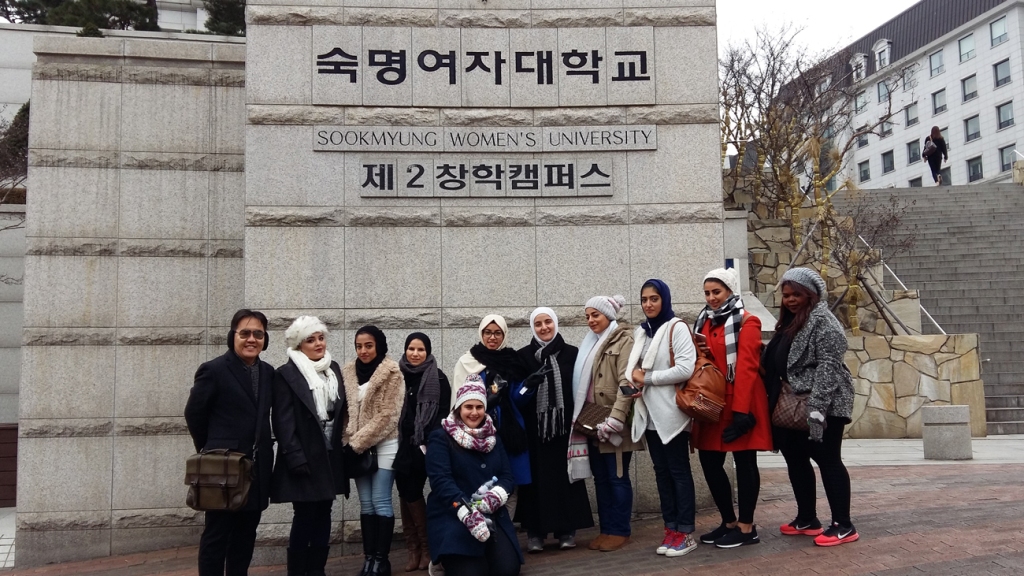 طالبات جامعة عجمان في زيارة أكاديمية علمية إلى كوريا الجنوبية