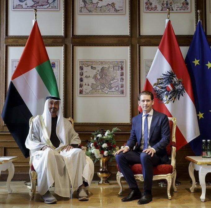 هزاع بن زايد زيارة محمد بن زايد‬⁩ إلى النمسا‬⁩ ترسخ مكانة الإمارات‬⁩ على الساحة الدولية