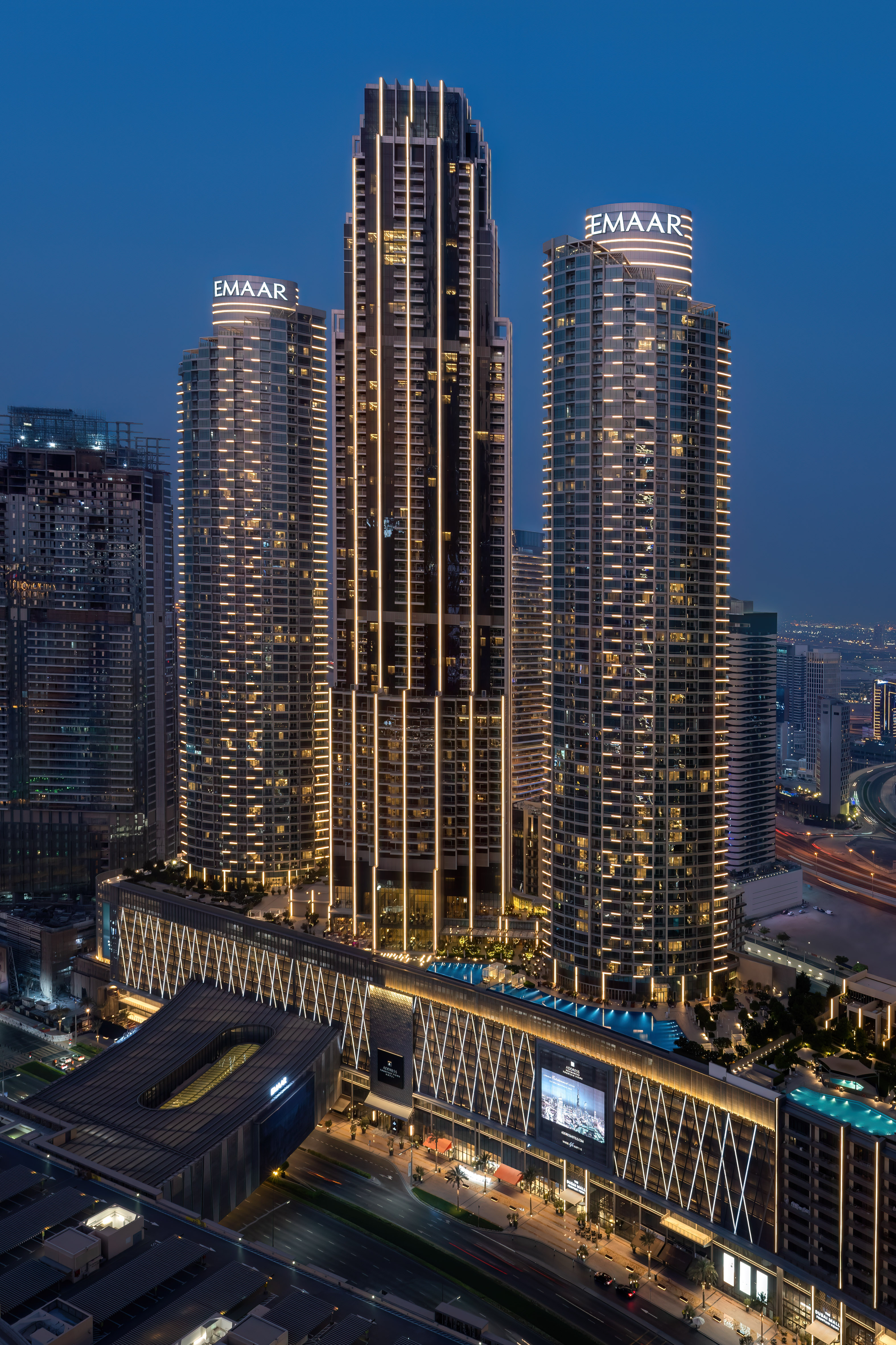 مجموعة إعمار للضيافة تعلن عن تغيير العلامة التجارية لفندق العنوان فاونتن فيوز لتصبح فندق العنوان دبي مول