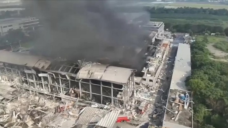ارتفاع عدد قتلى حريق مصنع في تايوان إلى 9