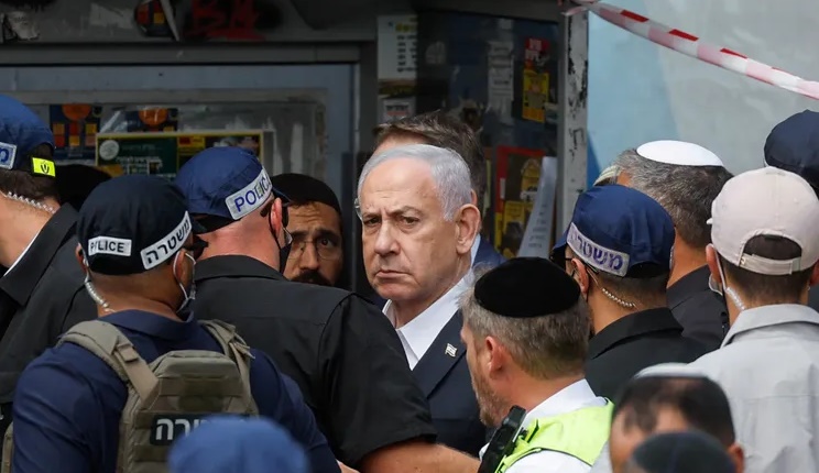 من موقع "هجوم القدس".. نتنياهو يتوعد غزة والضفة وإيران