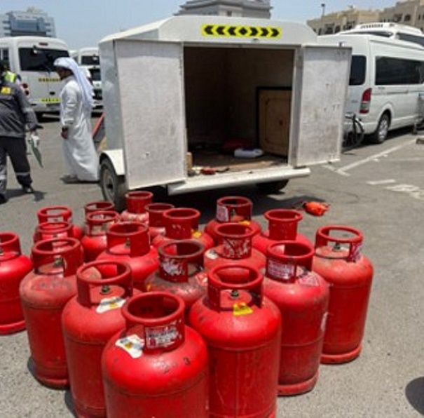 تكثيف حملات التفتيش على موزعي أسطوانات الغاز المنزلي في دبي