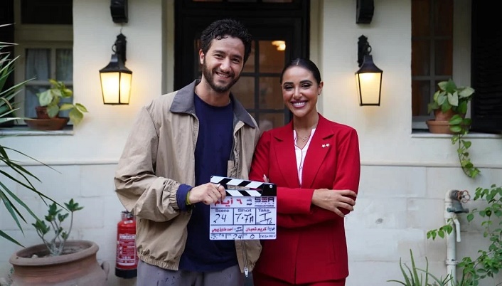 أحمد مالك وآية سماحة يبدآن تصوير فيلم 6 أيام