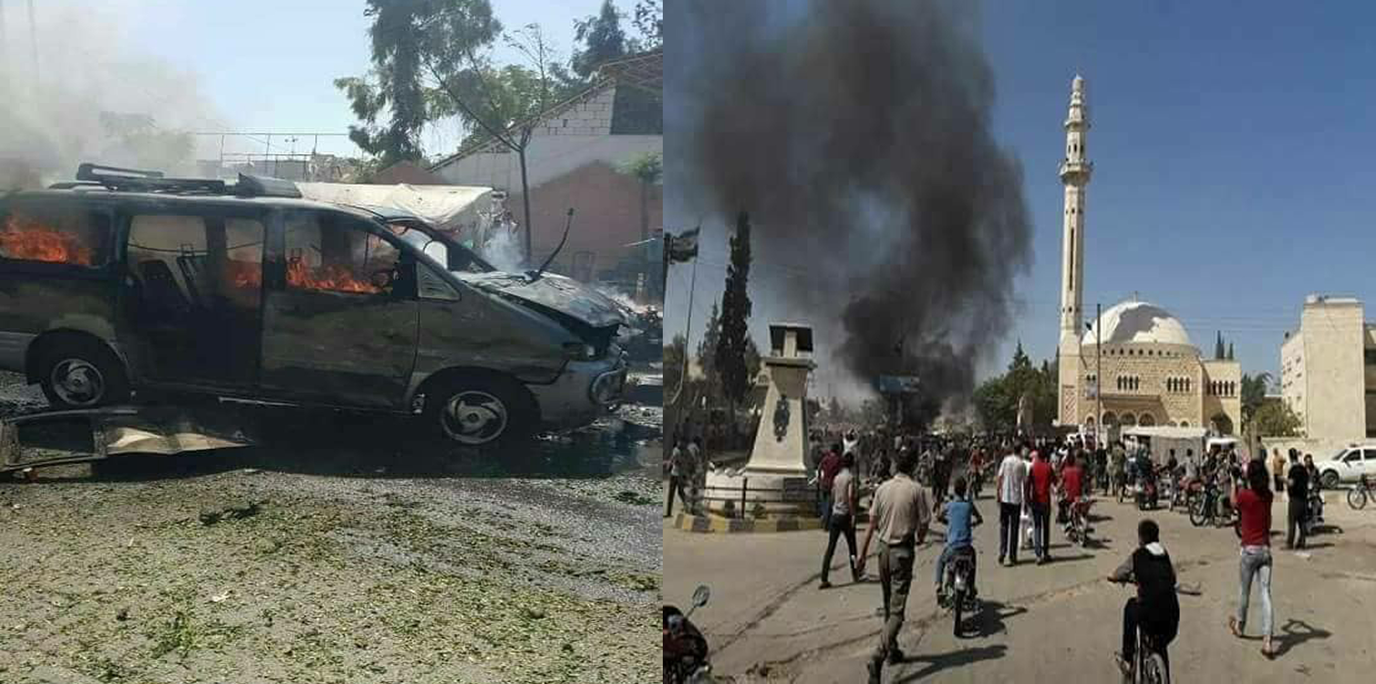 سقوط ضحايا في تفجير سيارة مفخخة بريف حلب
