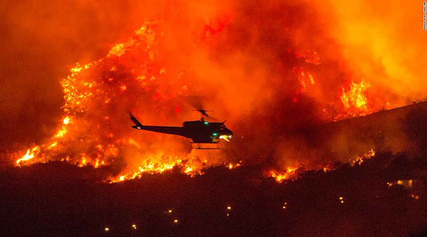أمريكا تسابق الزمن لإخماد حرائق كاليفورنيا