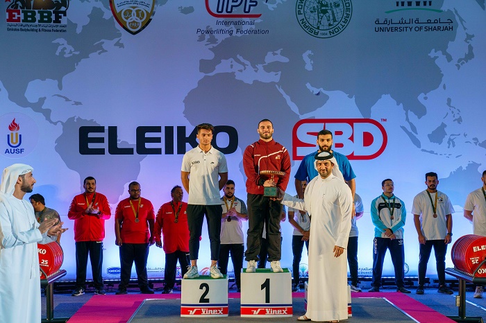 سلطان بن أحمد القاسمي يشهد ختام فعاليات بطولة كأس آسيا الأولى للجامعات للقوة البدنية